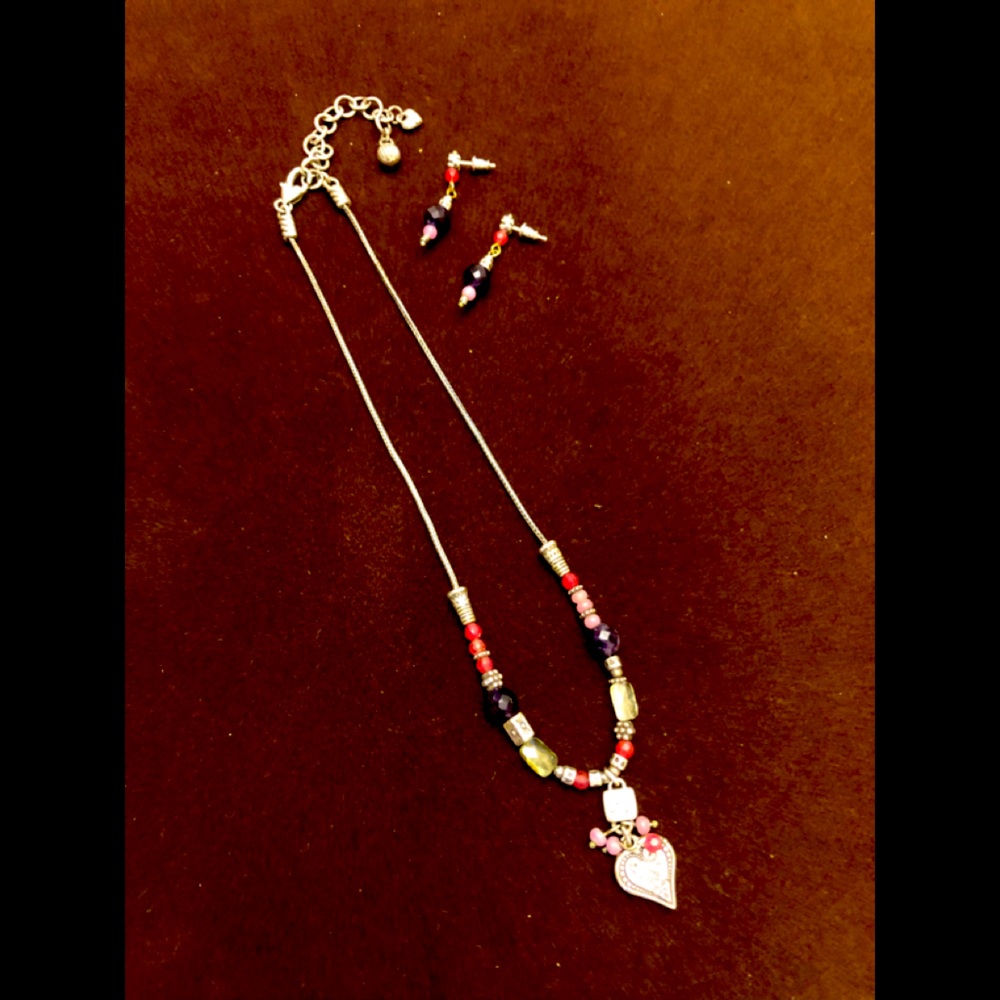 Necklace and earrings